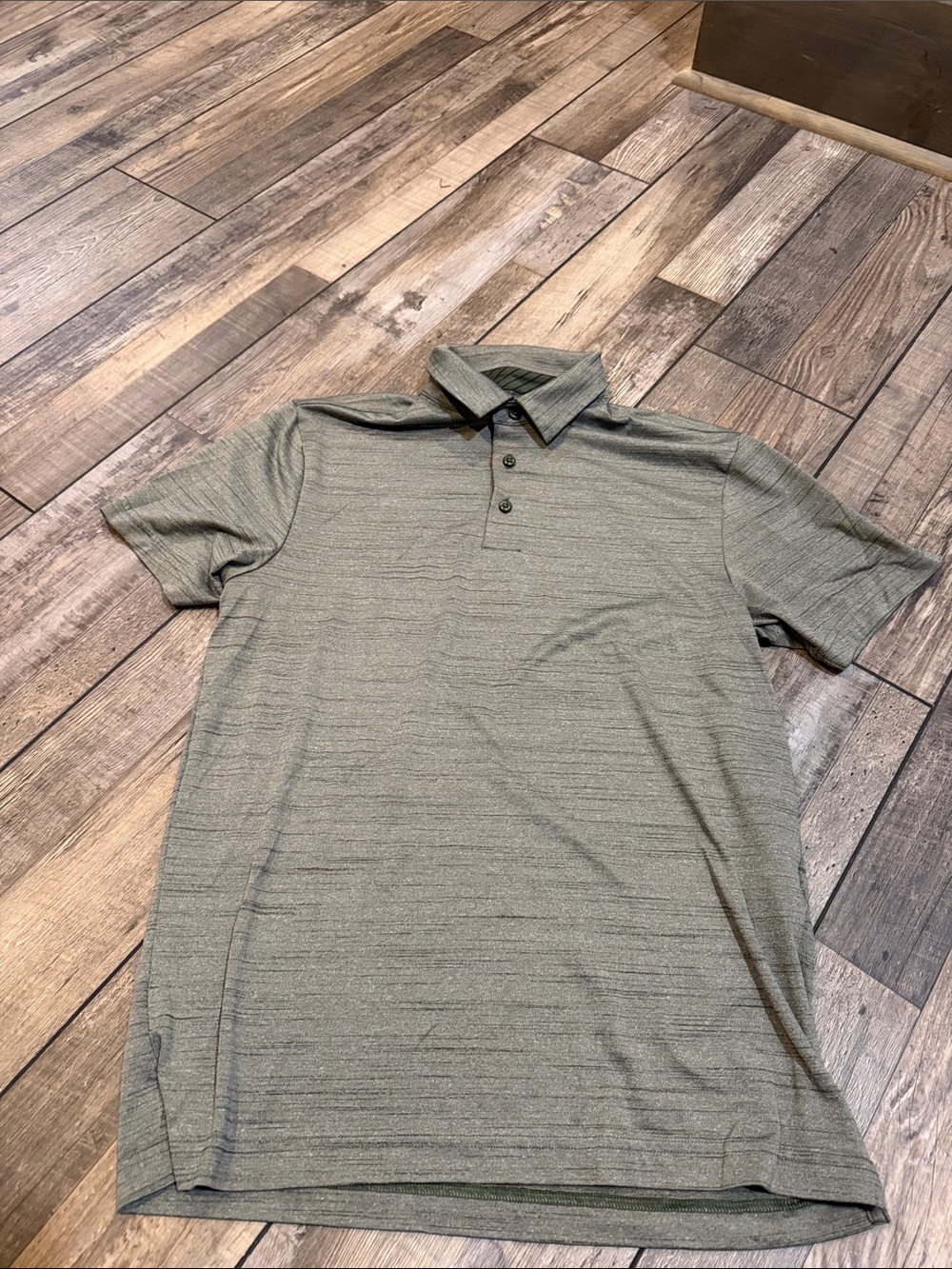 Men's Heathered Olive Green Polo Shirt by Under Armour Size Small